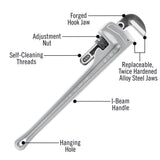 24 in. Model 824 Aluminum Straight Pipe Wrench - Super Arbor
