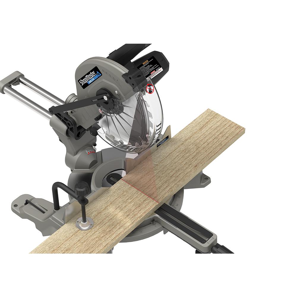 12 in. Sliding Compound Miter Saw with Laser - Super Arbor