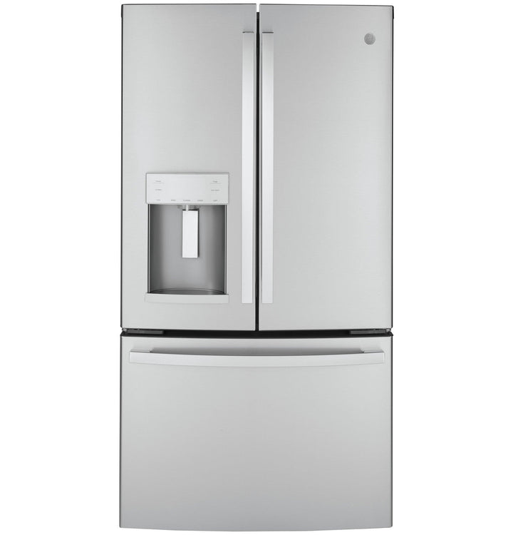 GE 22.1 cu. ft. Counter-Depth French Door Refrigerator, Fingerprint Resistant Stainless Steel, ENERGY STAR (GYE22GYNFS)