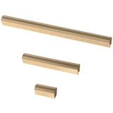 Modern Arch 1 in. to 4 in. (25 mm to 102 mm) Champagne Bronze Adjustable Drawer Pull (5-Pack) - Super Arbor