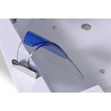Capri 60 in. Acrylic Center Drain Corner Alcove Whirlpool Bathtub in White - Super Arbor