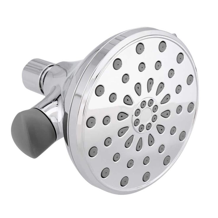 ActivTouch 9-Spray 3.7 in. Dual Wall Mount Fixed and Handheld Shower Head in Stainless