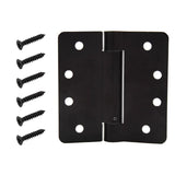 4 in. x 1/4 in. Radius Oil-Rubbed Bronze Adjustable Spring Door Hinge