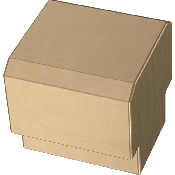 Tapered Edge 1 in. (25mm) Champagne Bronze Cabinet Knob