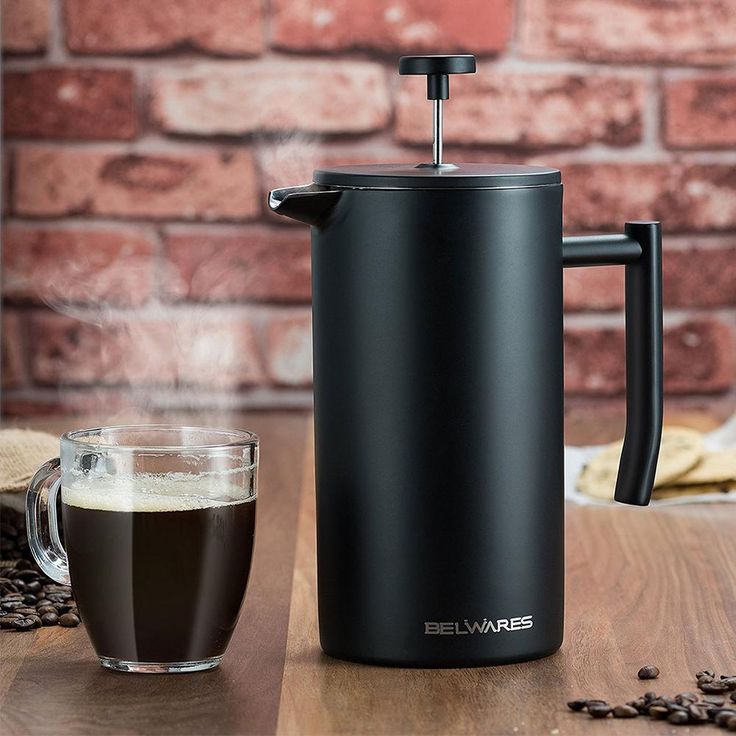34 oz. Black Stainless Steel French Press