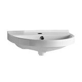 Whitehaus Collection Isabella Collection Wall-Mounted Bathroom Sink in White
