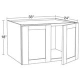 Home Decorators Collection Washington 24 in. W x 12 in. D x 36 in. H Assembled Plywood Wall Blind Kitchen Cabinet in Valiant Onyx with Soft Close