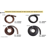 Valley View Industries 60 ft. L x 2 in. W x 1.5 in. H Light Brown Resin Innovative Edge No Dig Edging with 9 in. Poly Nails (48-Quantity) - Super Arbor