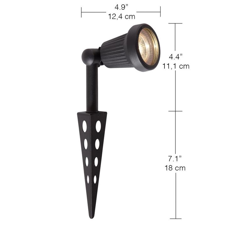 Low-Voltage 20-Watt Black Halogen Outdoor Landscape Flood Light