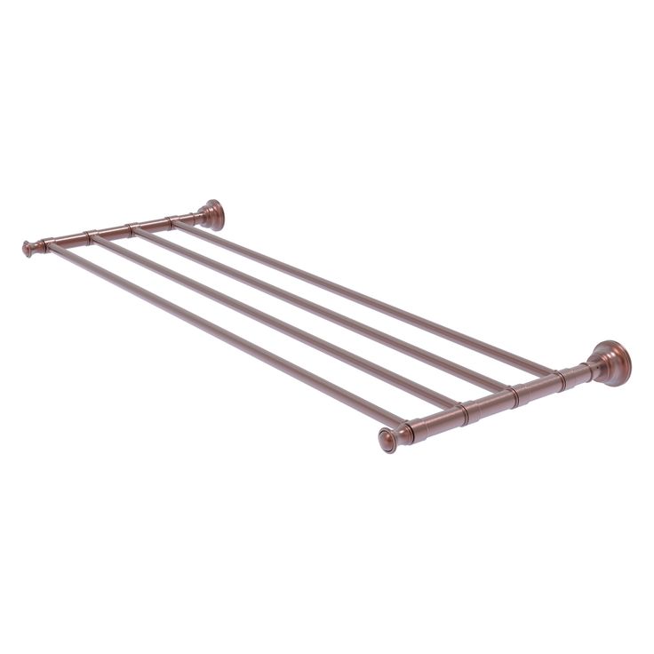 Allied Brass Carolina Collection 30-in Towel Shelf in Antique Copper