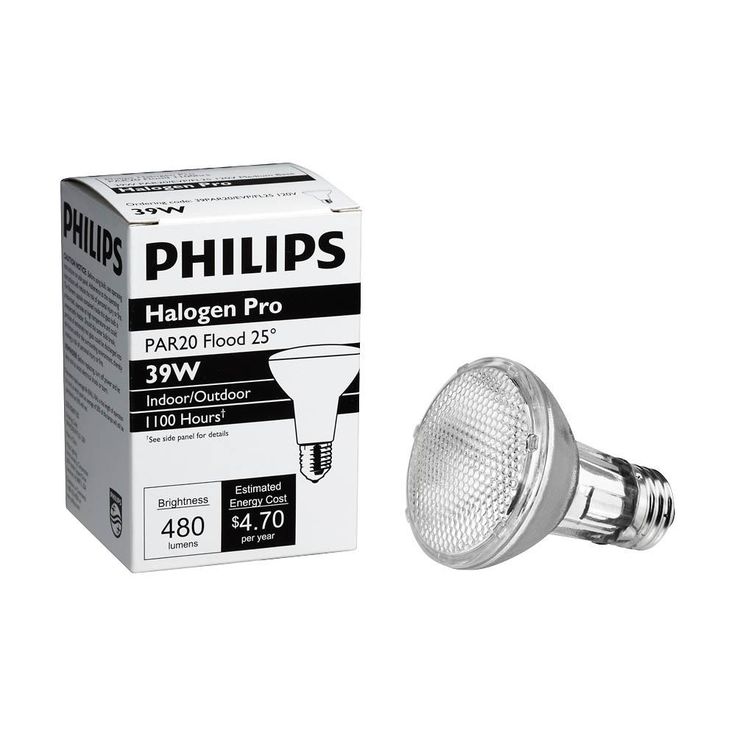 Philips 39-Watt Halogen PAR20 Soft White (2,900K) Floodlight Bulb