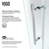 Sanibel 43.625 in. x 79.5 in. Frameless Bypass Shower Enclosure in Chrome and Left Base - Super Arbor