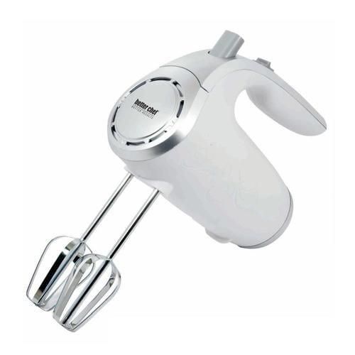 Better Chef 6-in Cord 5-Speed White Hand Mixer