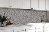 Harbor Gray 10-in x 11-in Matte Ceramic Hexagon Stone Look Floor and Wall Tile (0.83-sq. ft/ Piece)