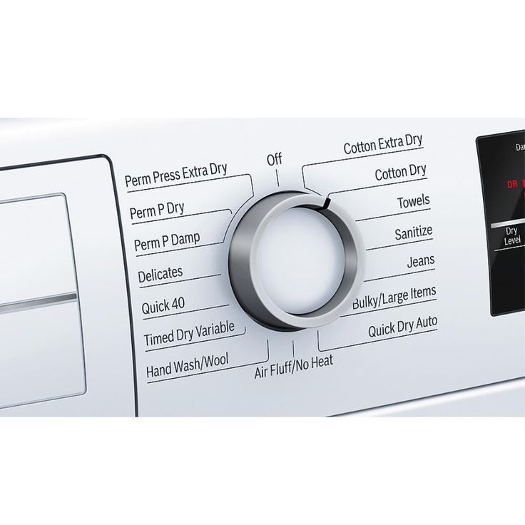 Bosch 500 4-cu ft Stackable Ventless Electric Dryer (White) ENERGY STAR
