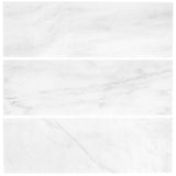 Jeffrey Court Carrara White 6 in. x 12 in. Honed Marble Wall and Floor Tile (1 sq. ft. / pack)