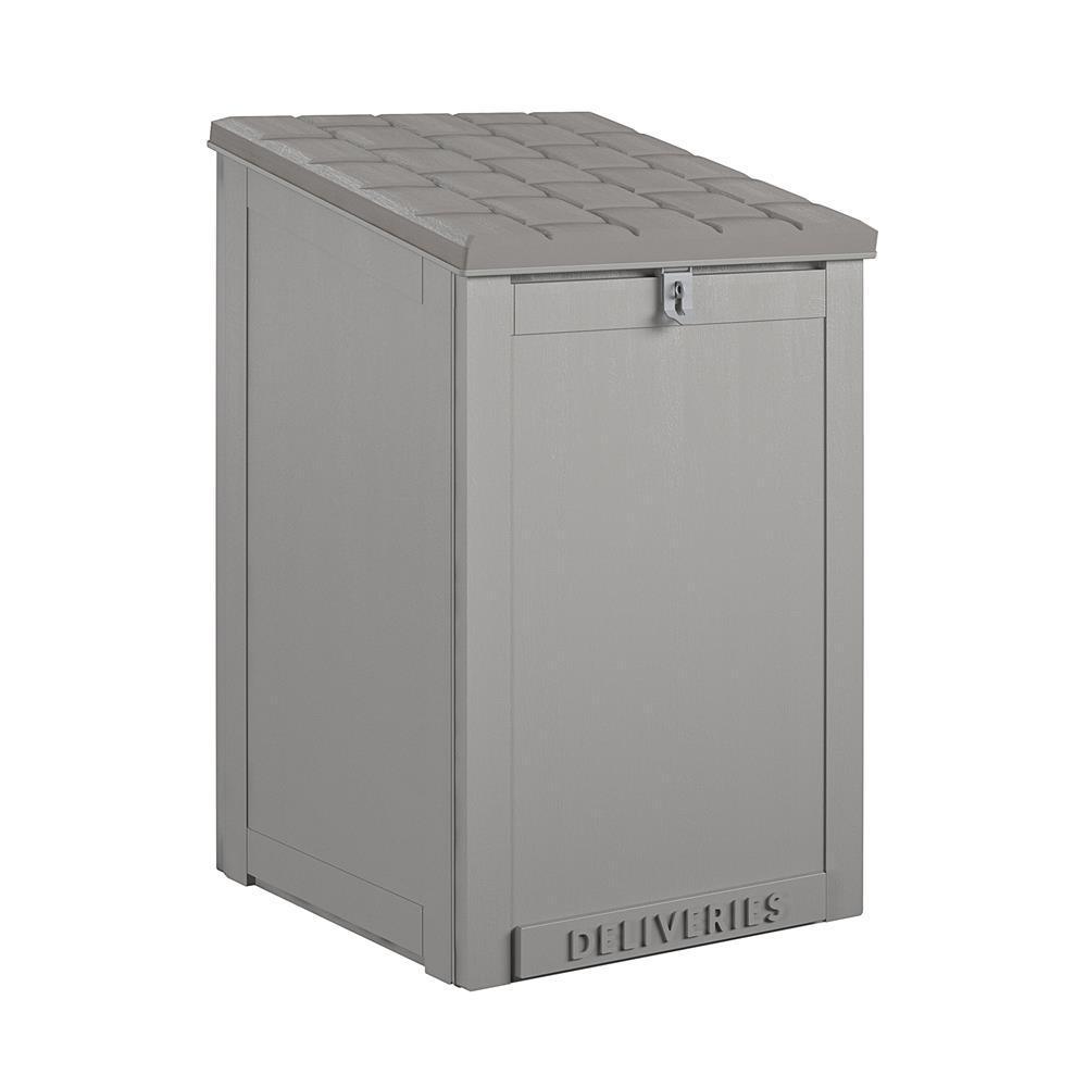 6.3 cu. ft. Gray Parcel Mailbox Light - Super Arbor