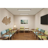 4 ft. 64-Watt Equivalent White Contoured Low Profile Linear Integrated LED Wrap Light Fixture, 4200 Lumens