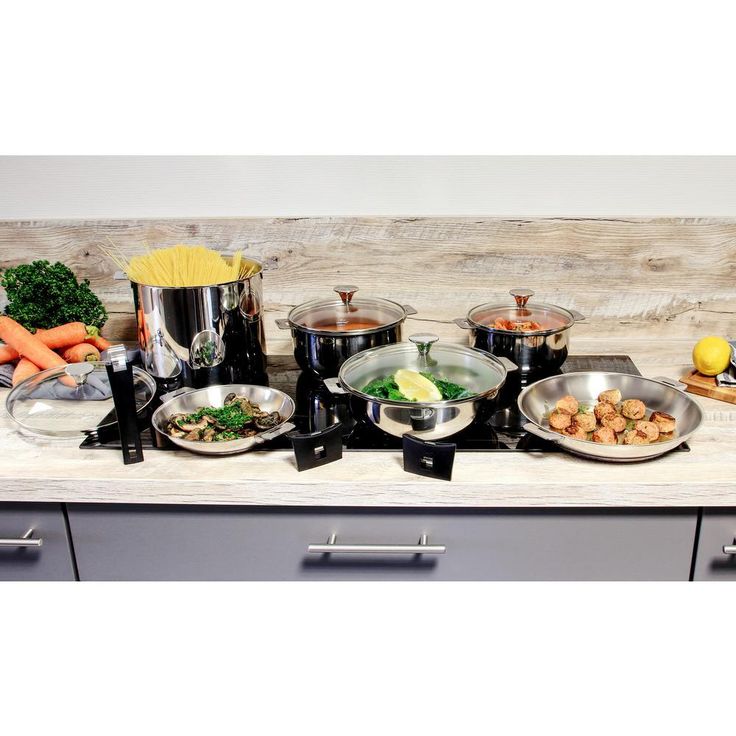 Tulipe 13-Piece Stainless Steel Cookware Set