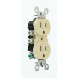15 Amp CO/ALR Duplex Outlet, Ivory - Super Arbor