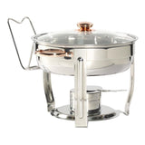4 Qt. Stainless Steel Round Chafing Dish (8-Piece)