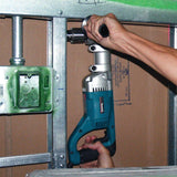 7.5 Amp 1/2 in. Corded 2-Speeds Reversible Angle Drill with Chuck Key Side Handle and Tool Case - Super Arbor