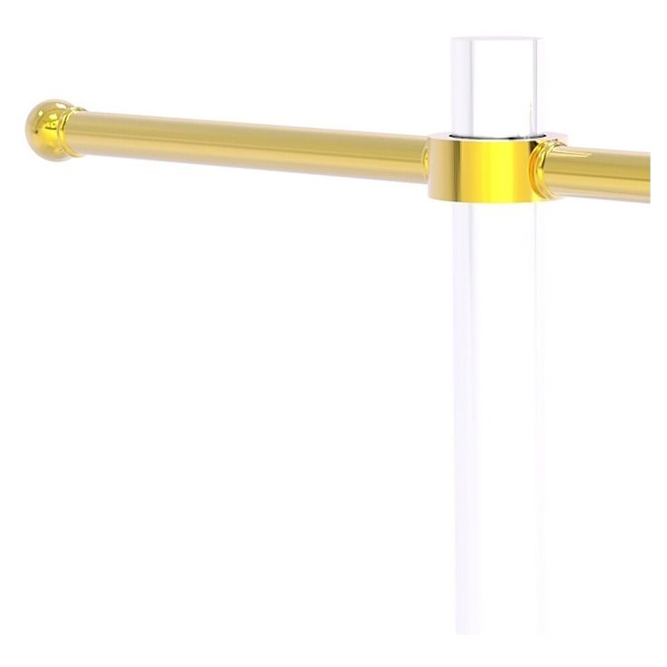 Allied Brass Pacific Grove Collection Free Standing Guest Towel Stand in Polished Brass