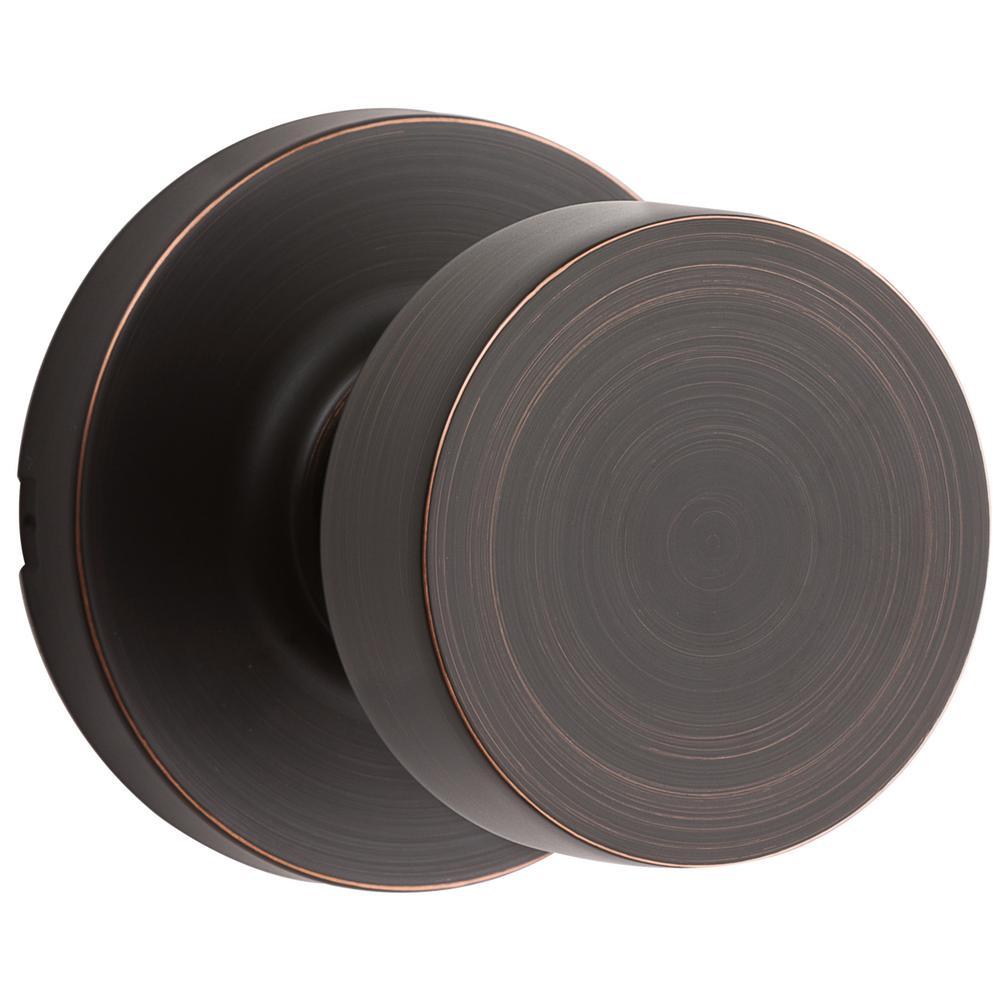 Pismo Round Matte Black Hall/Closet Door Knob Featuring Microban Antimicrobial Technology - Super Arbor