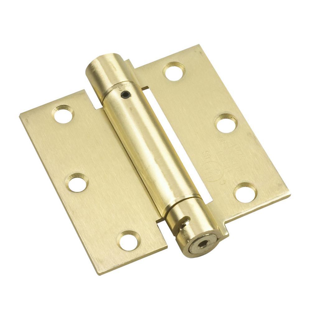 4 in. x 4-1/2 in. Full Mortise Adjustable Spring Hinge - Super Arbor