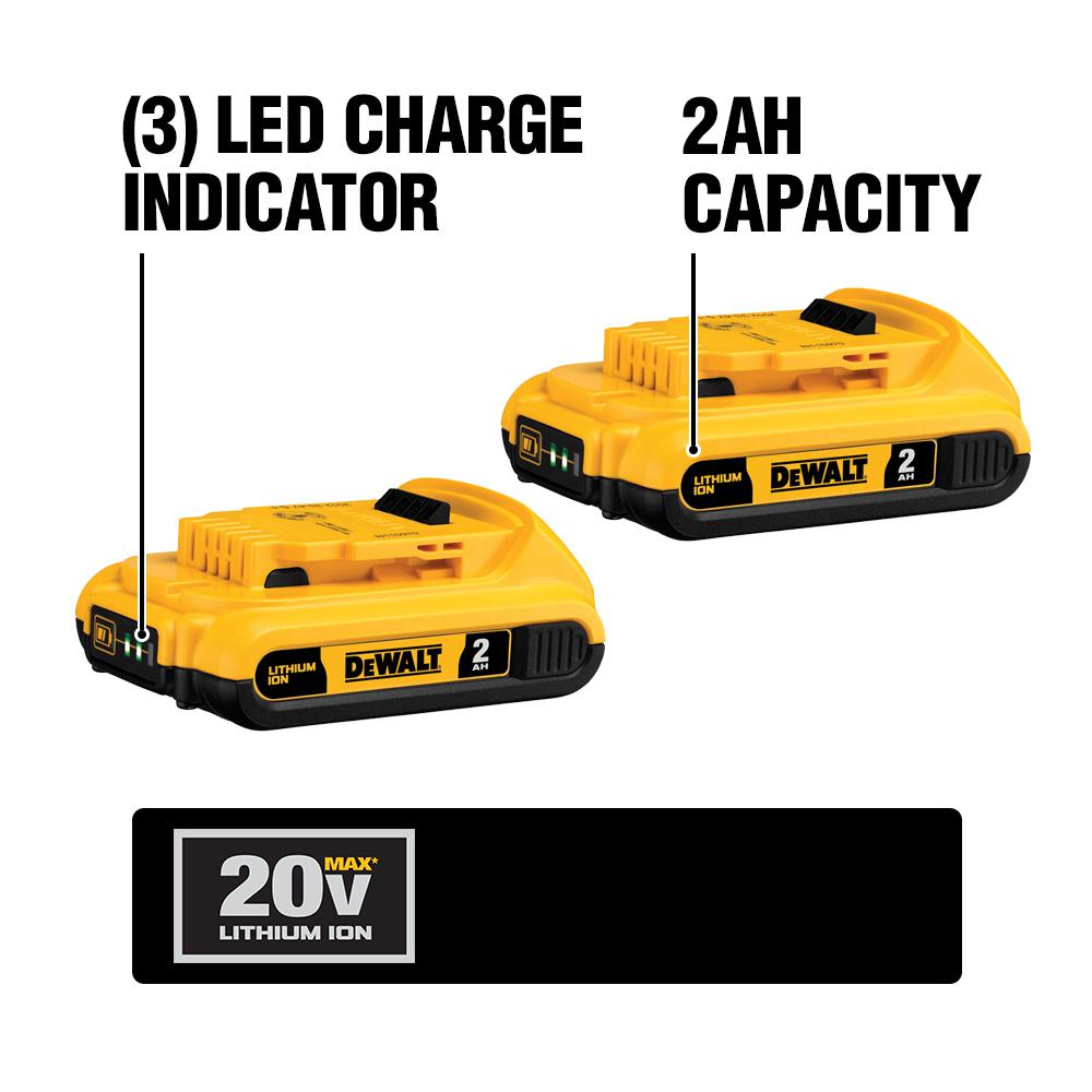 20-Volt MAX XR w/ Tool Connect Premium Cordless Brushless 1/4 in. Hex Impact Driver w/ (2) 2Ah Batteries, Charger & Bag