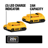20-Volt MAX XR w/ Tool Connect Premium Cordless Brushless 1/4 in. Hex Impact Driver w/ (2) 2Ah Batteries, Charger & Bag