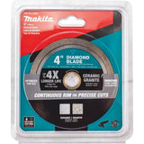 4 in. Continuous Rim Diamond Blade for General Purpose - Super Arbor