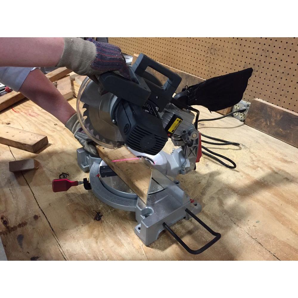 15-Amp 10 in. Compound Miter Saw with Laser - Super Arbor