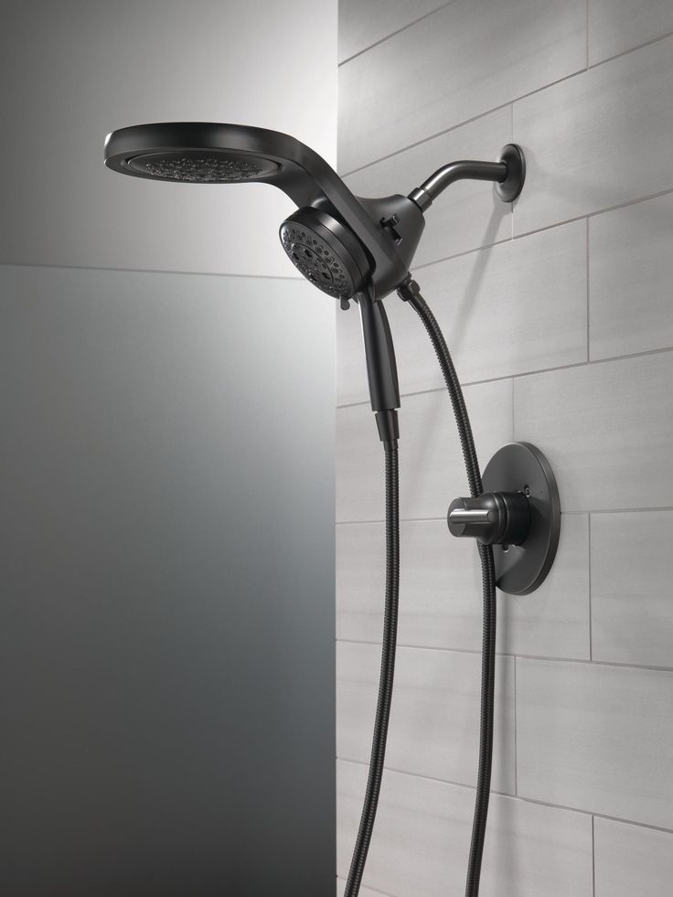 Delta Trinsic Matte Black 1-Handle Shower Faucet