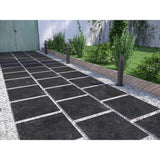Vulkon Nero 24 in. x 24 in. Matte Porcelain Paver Tile (14 pieces / 56 sq. ft. / pallet) - Super Arbor
