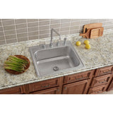 Pergola Drop-In Stainless Steel 25 in. 4-Hole Single Bowl Kitchen Sink - Super Arbor