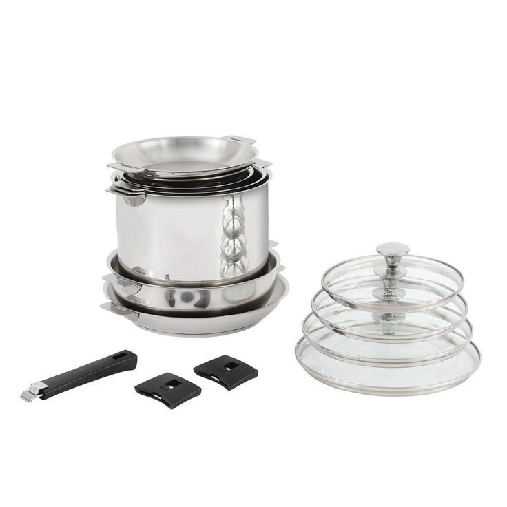 Tulipe 13-Piece Stainless Steel Cookware Set
