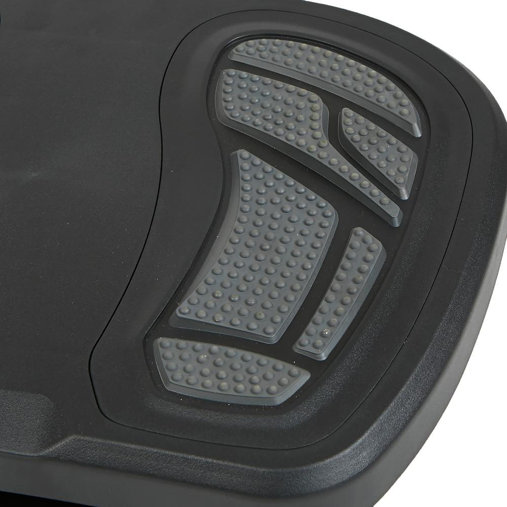 Black and Gray Adjustable Height Non-Slip Ergonomic Foot Rest - Super Arbor