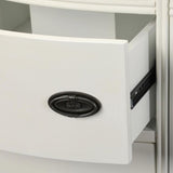 Wellington 44 in. W x 22 in. D Bath Vanity in Ivory with Granite Vanity Top in Black with White Sink
