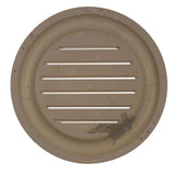 20 in. x 20 in. Round Primed Polyurethane Paintable Gable Louver Vent - Super Arbor