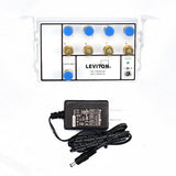 Structured Media Center Premium 1x8 (6-Way) Active Video Amplified Splitter Module - White - Super Arbor