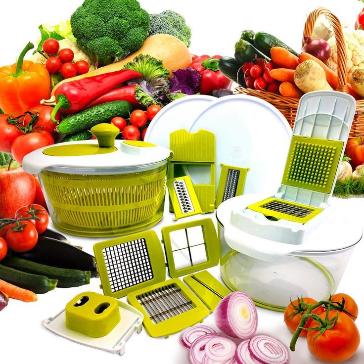 10-in-1 Multi-Use Salad Spinner with Slicer, Dicer and Chopper