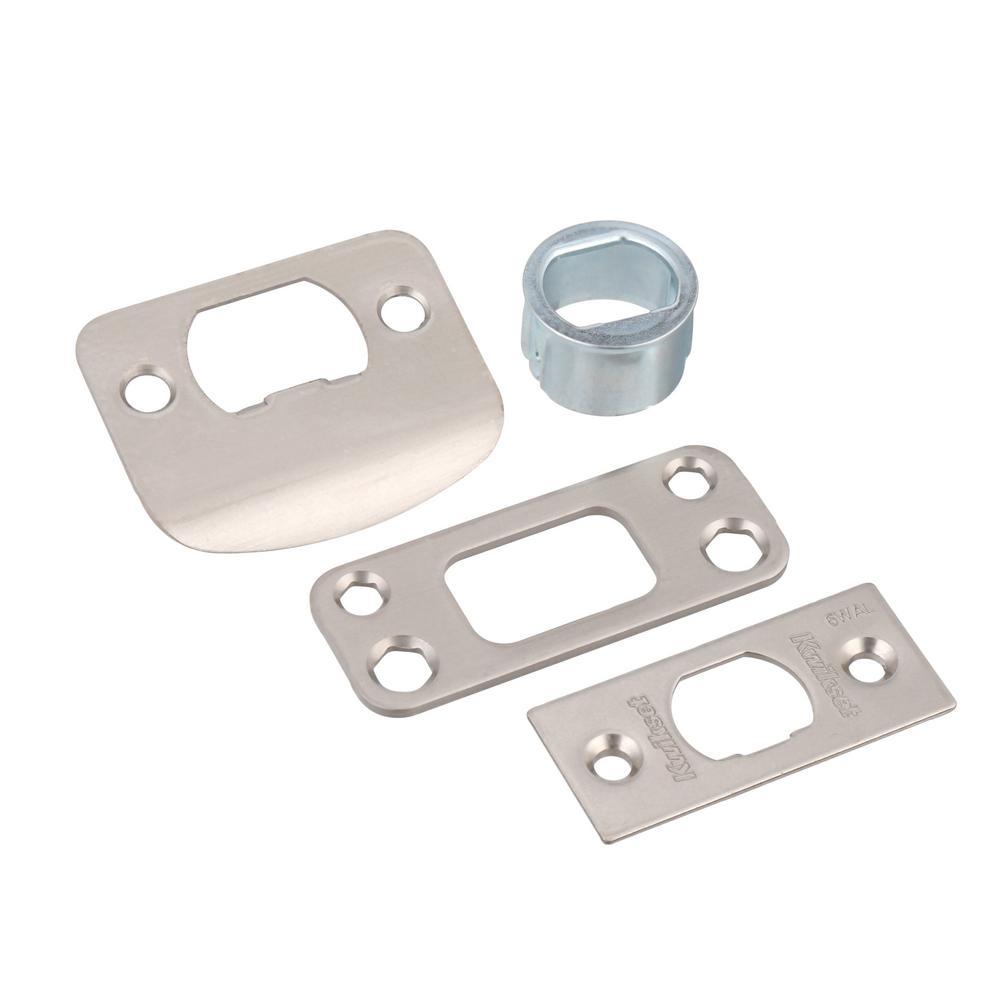Vedani Square Satin Nickel Passage Hall/Closet Door Lever - Super Arbor