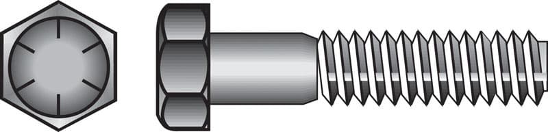 Hillman 3/4 in. Diameter x 2-1/2 in. Length Heat-Treated Steel Hex Head Cap Screw, 20-Pack