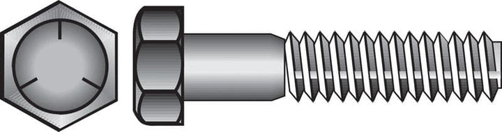 Hillman 1/4 in. D x 2-1/4 in. L Heat-Treated Zinc Steel Hex Head Cap Screw, 100-Pack