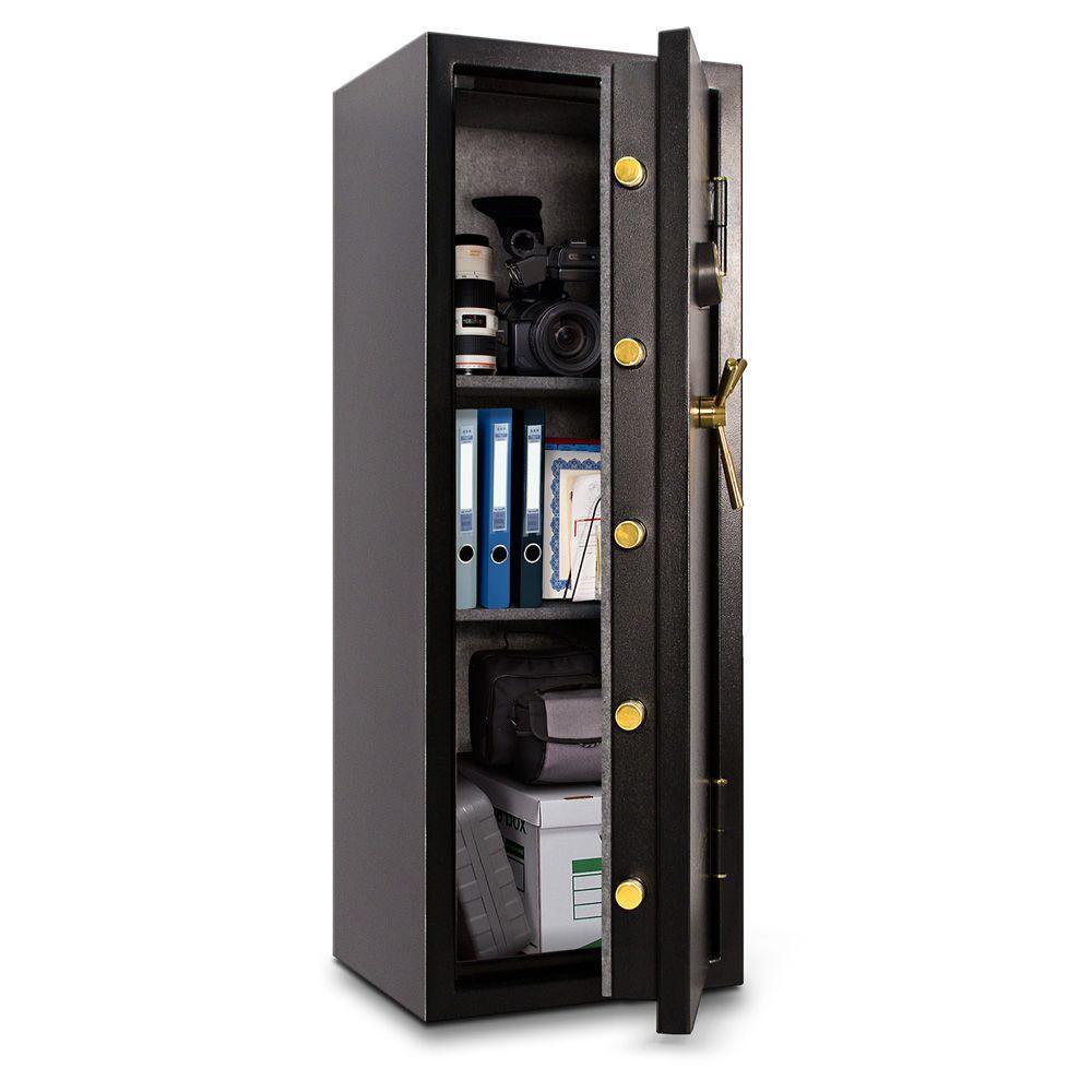 7.6 cu. ft. All Steel Burglary and Fire Safe with Electronic Lock, Black - Super Arbor