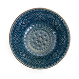 Deepsea Mozaic 16-Piece Modern Sea Blue Stoneware Dinnerware Set (Service for 4)