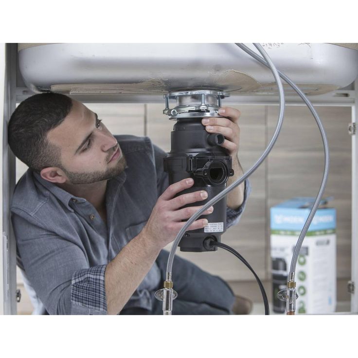 MOEN Prep Series 1/2 HP Continuous Feed Garbage Disposal with Power Cord and Universal Mount