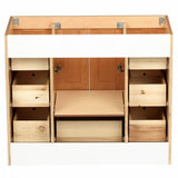 Shaker 42 in. W x 21 in. D x 34.5 in. H Vanity Cabinet Only in Natural Alder - Super Arbor