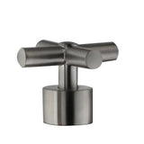 Danay 2-Pipe 2-Handle Freestanding Floor Mount Roman Tub Faucet with Handheld Handshower in Brushed Nickel